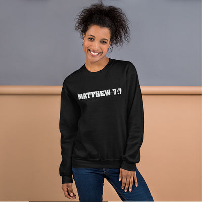 F&H Christian Matthew 7:7 Ask, and it Shall be Given Womens Sweatshirt