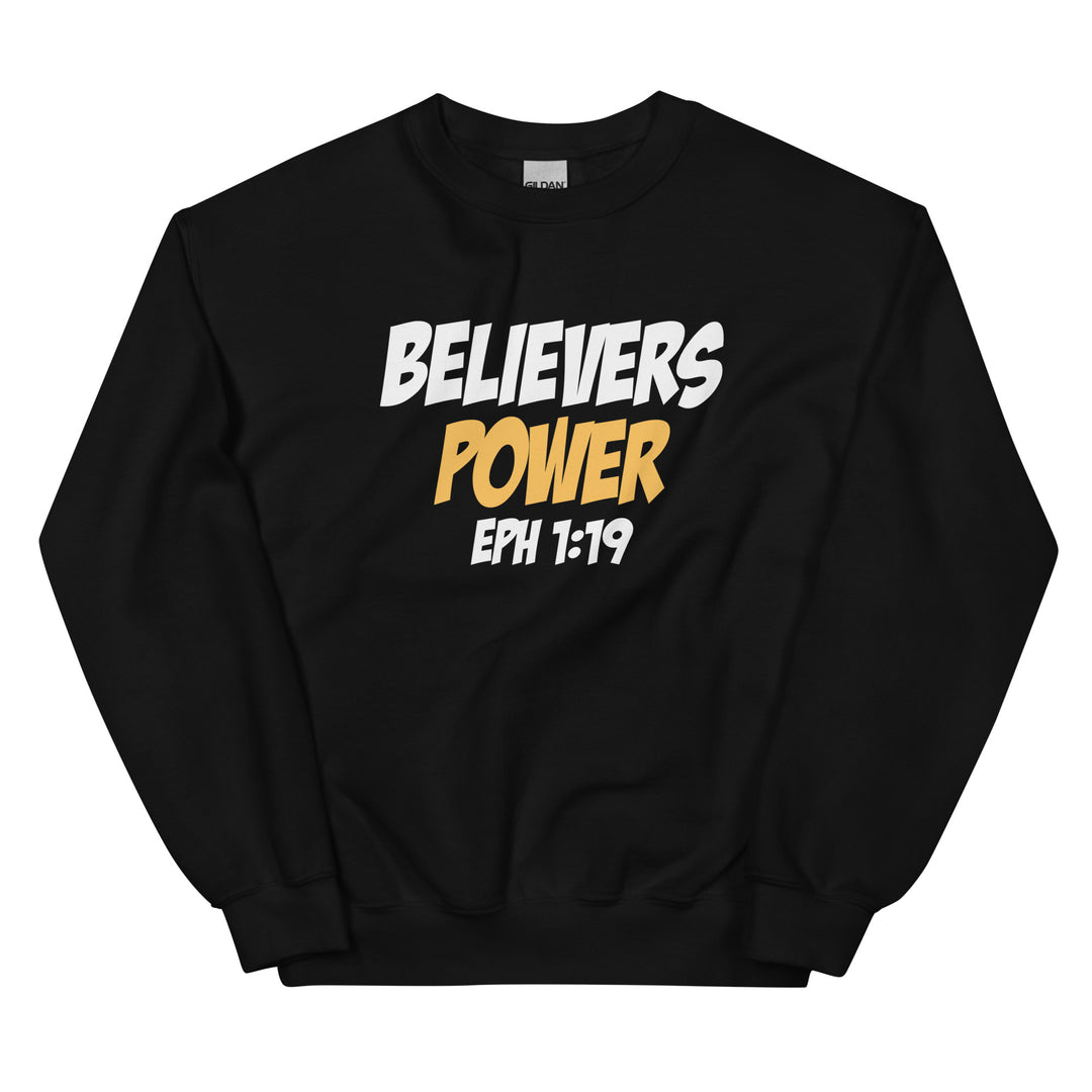 F&H Christian Believers Power Ephesians 1:19 Mens Sweatshirt