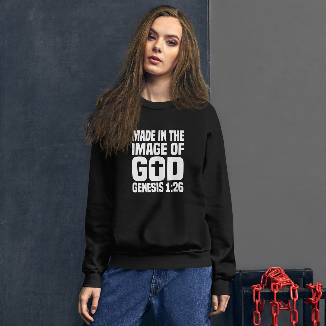 F&H Christian Made In The Image of God  Womens Sweatshirt
