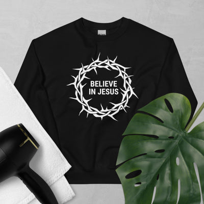 F&H Christian Believe In Jesus Womens Sweatshirt