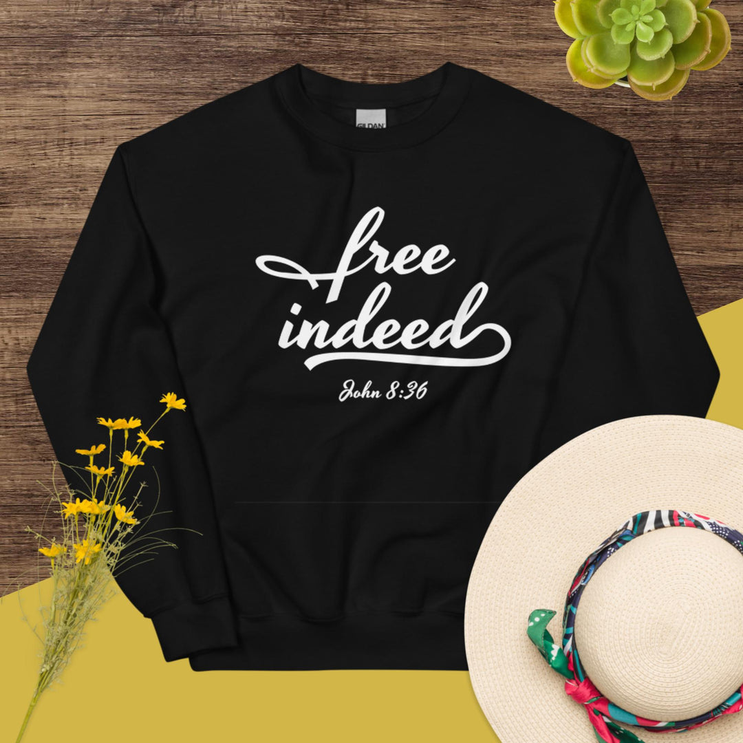 F&H Christian Free Indeed Womens Sweatshirt