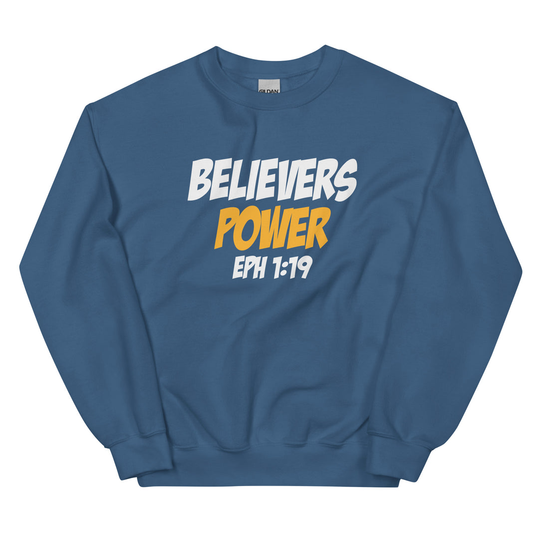 F&H Christian Believers Power Ephesians 1:19 Mens Sweatshirt
