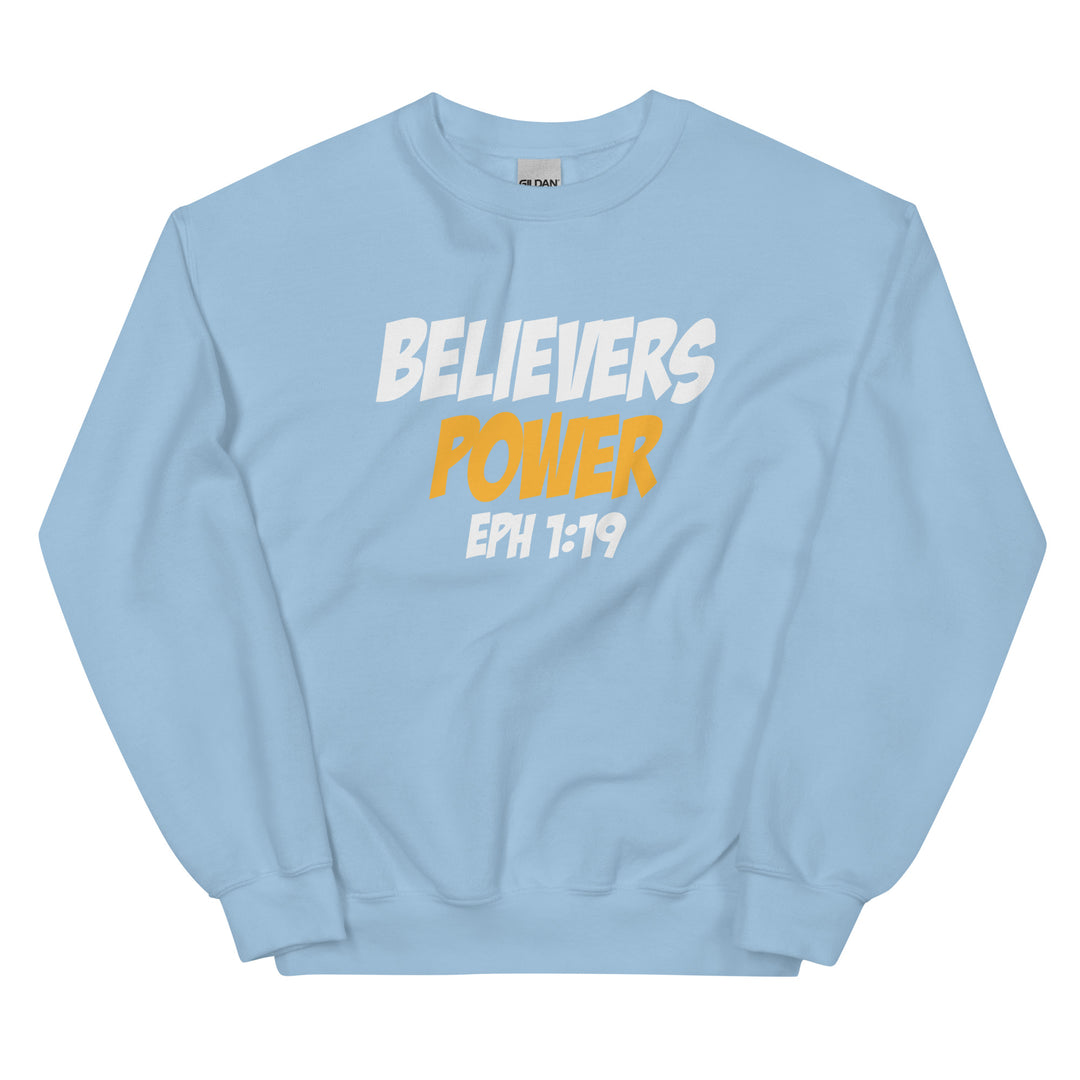 F&H Christian Believers Power Ephesians 1:19 Mens Sweatshirt