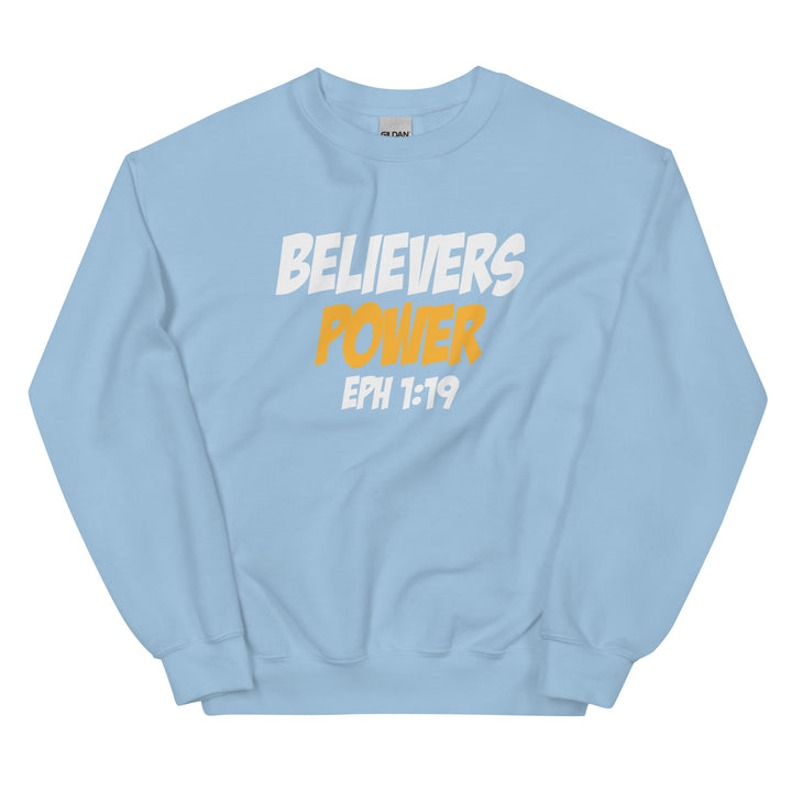 F&H Christian Believers Power Ephesians 1:19 Mens Sweatshirt