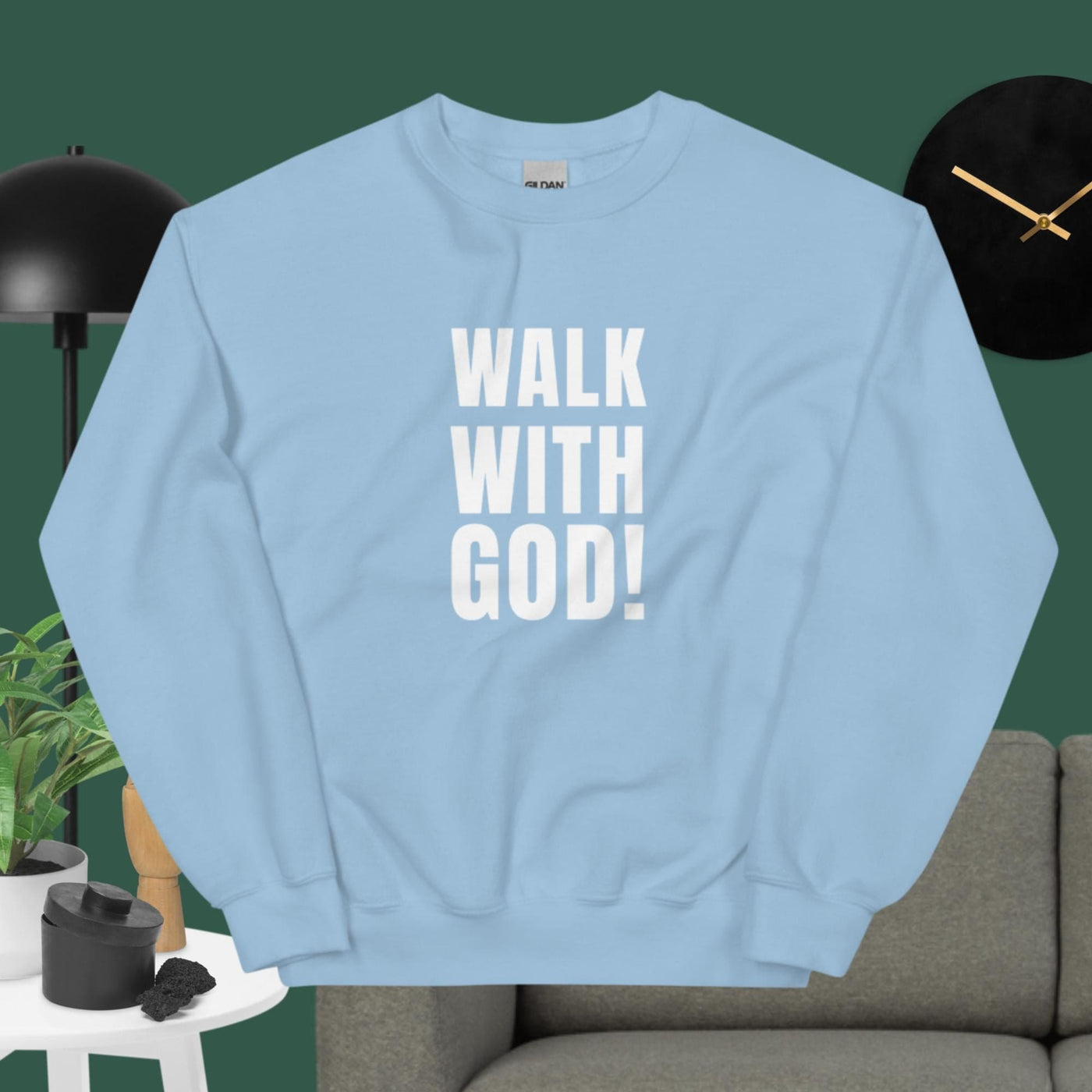 F&H Christian Walk With God Womens Sweatshirt