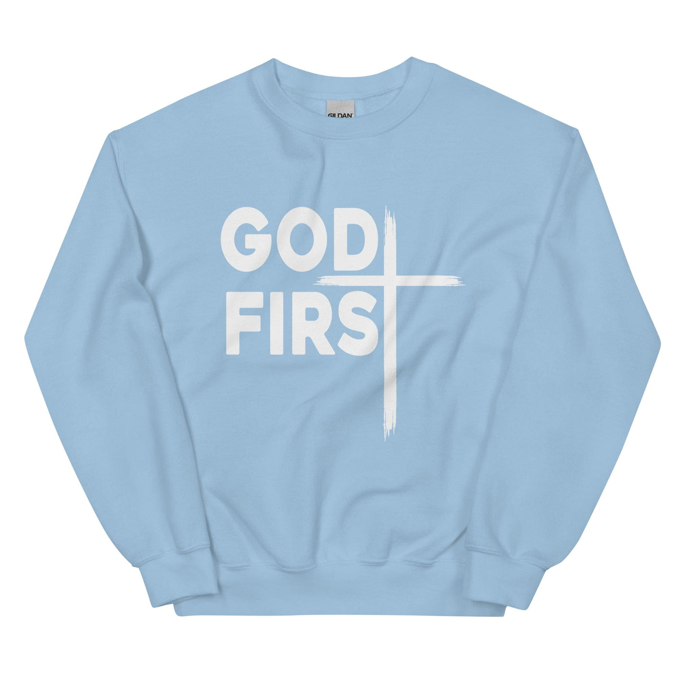 F&H Christian God First Mens Sweatshirt