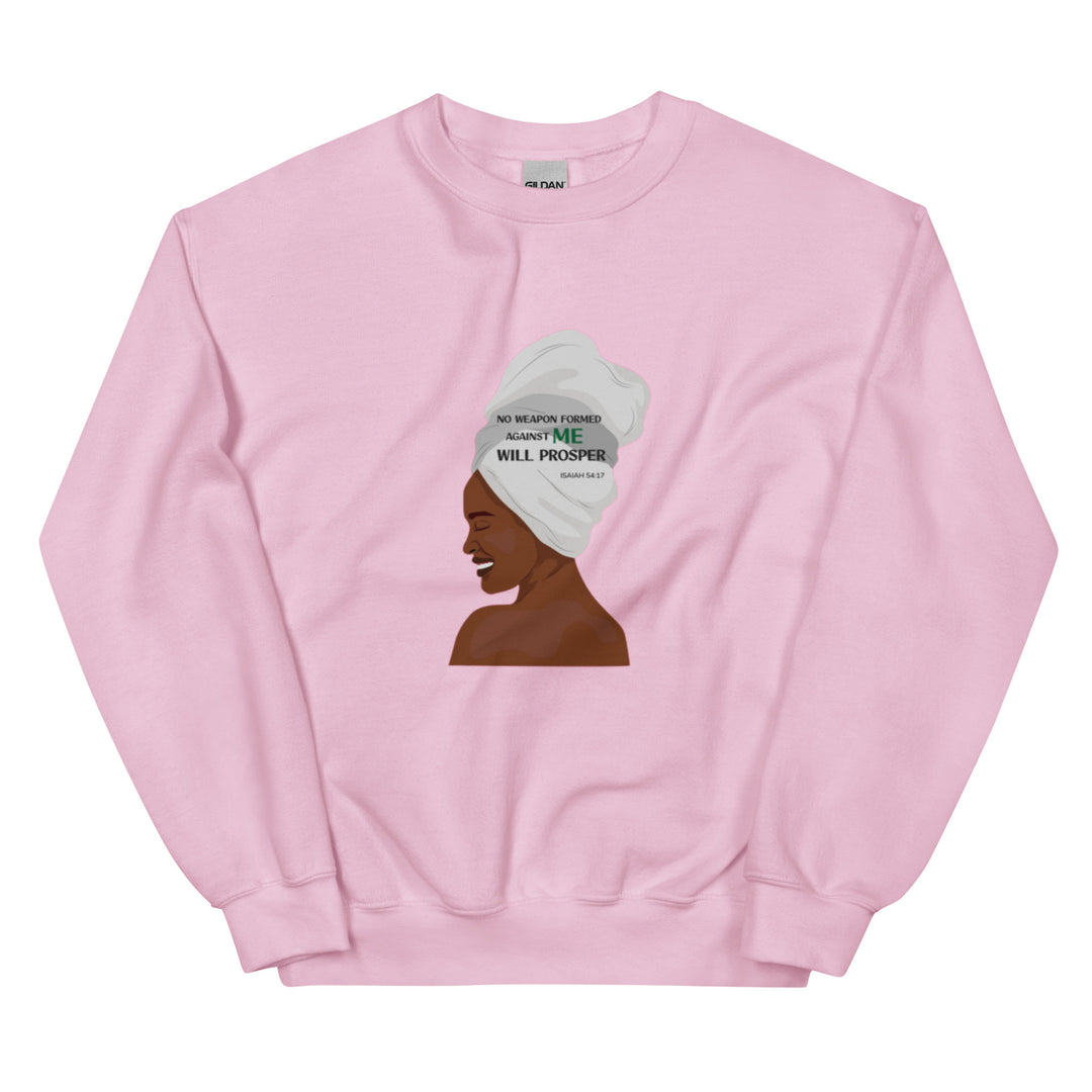 F&H Christian No Weapon Formed Against Me Will Prosper Women's Sweatshirt - Faith and Happiness Store