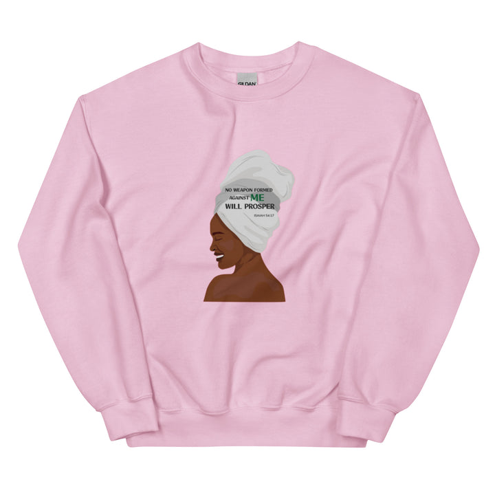 F&H Christian No Weapon Formed Against Me Will Prosper Women's Sweatshirt - Faith and Happiness Store