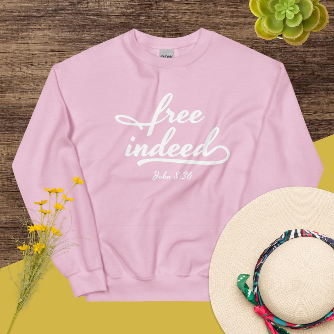 F&H Christian Free Indeed Womens Sweatshirt