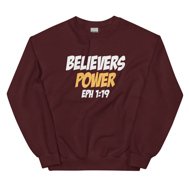 F&H Christian Believers Power Ephesians 1:19 Mens Sweatshirt