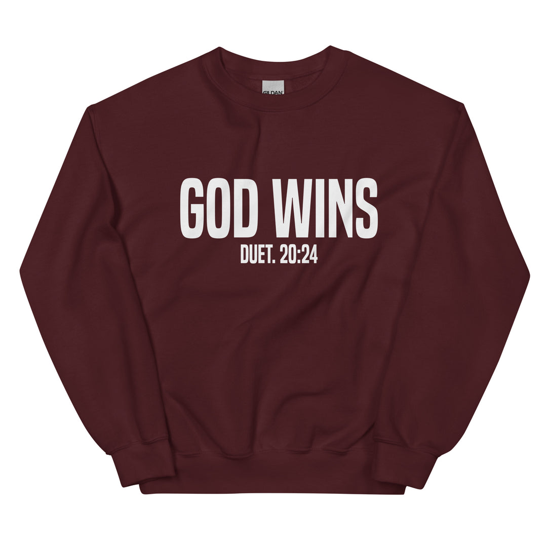 F&H Christian God Wins Mens Sweatshirt