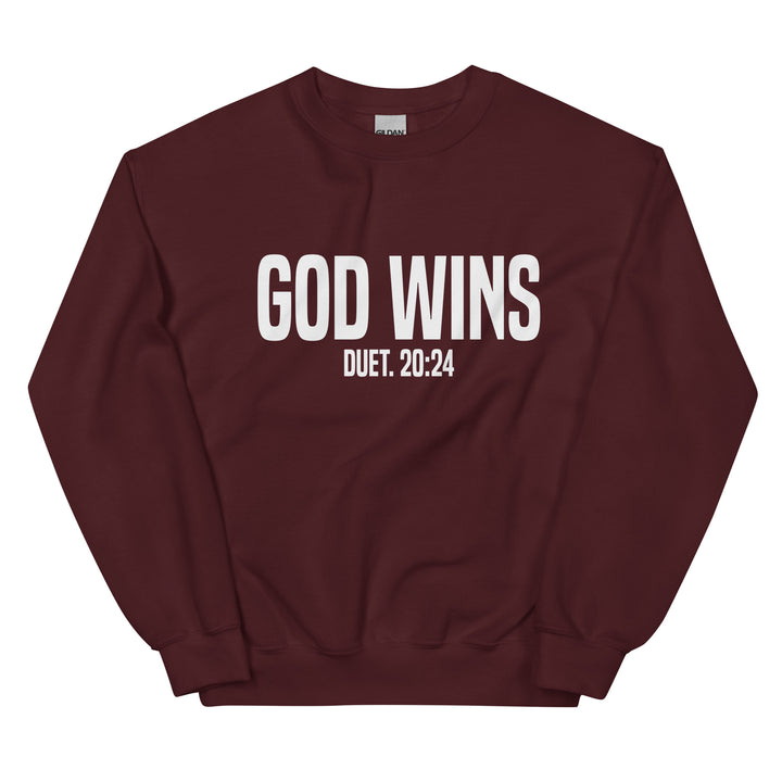F&H Christian God Wins Mens Sweatshirt