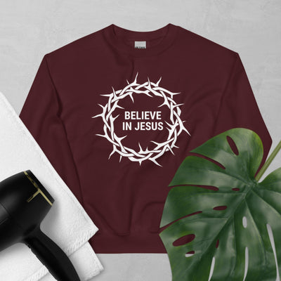 F&H Christian Believe In Jesus Womens Sweatshirt