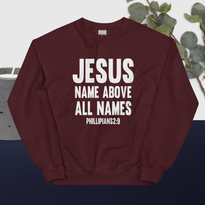F&H Jesus Name Above All Names Mens Sweatshirt