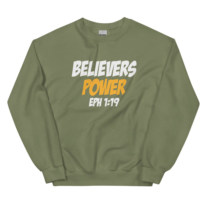 F&H Christian Believers Power Ephesians 1:19 Mens Sweatshirt
