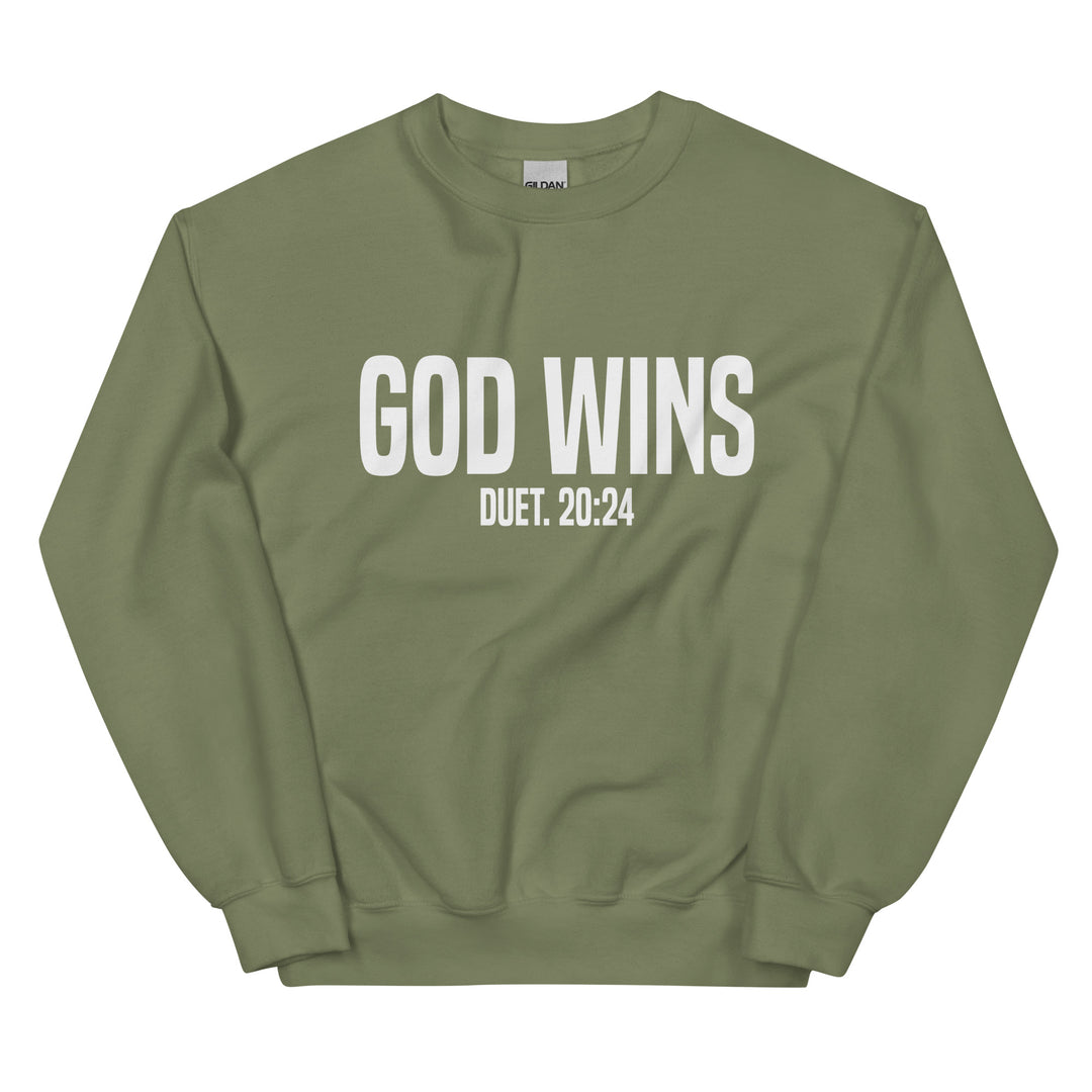 F&H Christian God Wins Mens Sweatshirt