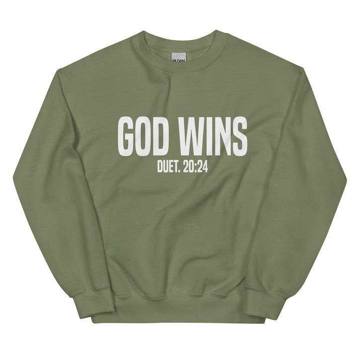 F&H Christian God Wins Mens Sweatshirt