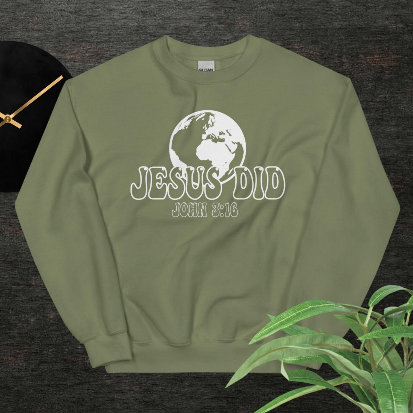 F&H Christian Jesus Did And Save the World Womens Sweatshirt