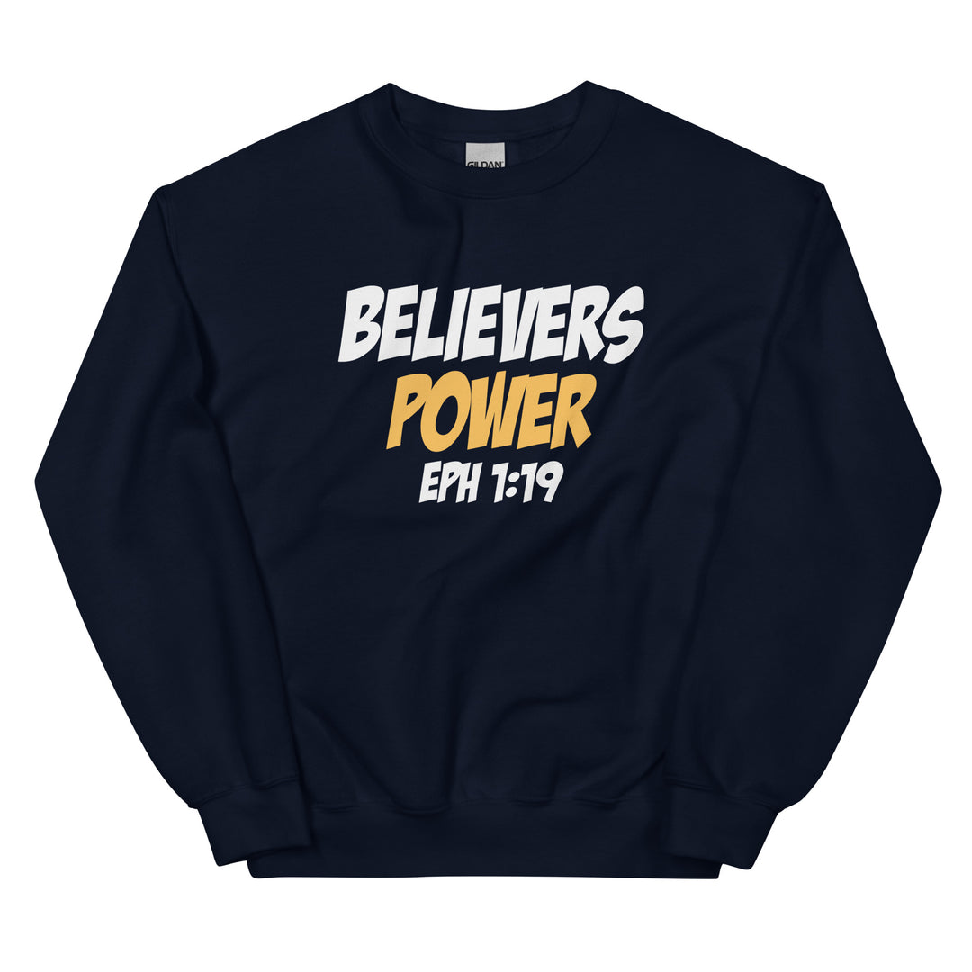 F&H Christian Believers Power Ephesians 1:19 Mens Sweatshirt