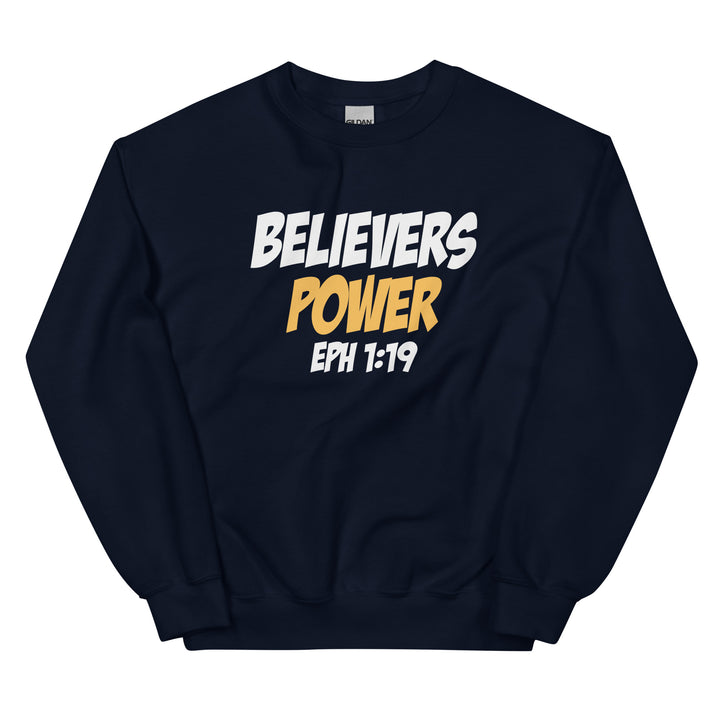 F&H Christian Believers Power Ephesians 1:19 Mens Sweatshirt