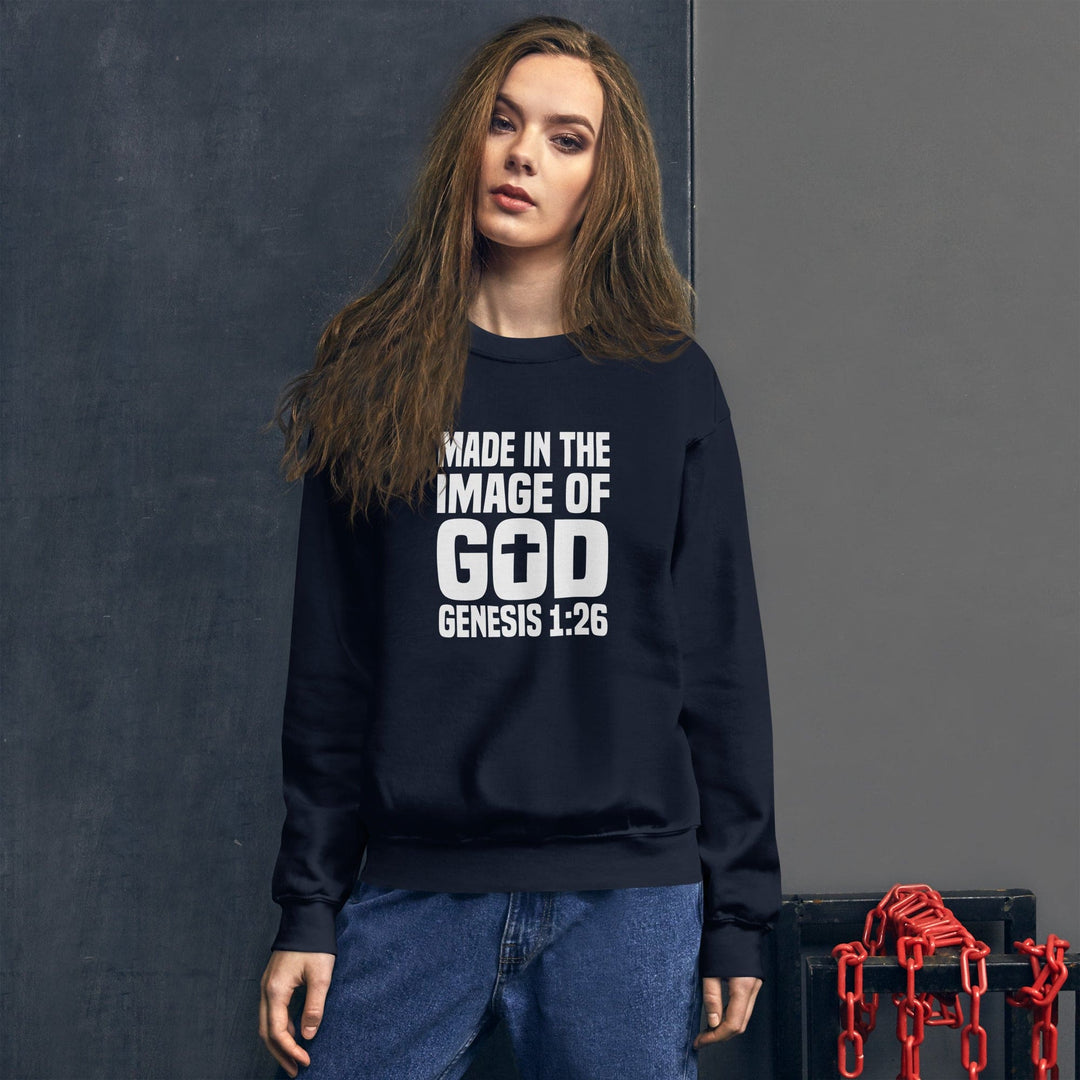 F&H Christian Made In The Image of God  Womens Sweatshirt
