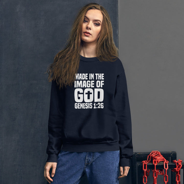 F&H Christian Made In The Image of God  Womens Sweatshirt