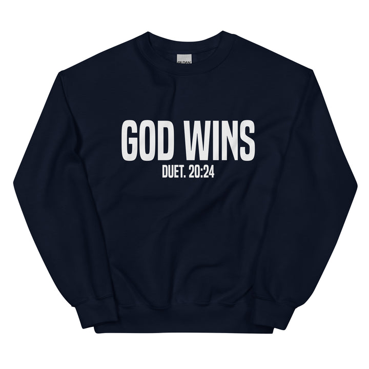 F&H Christian God Wins Mens Sweatshirt