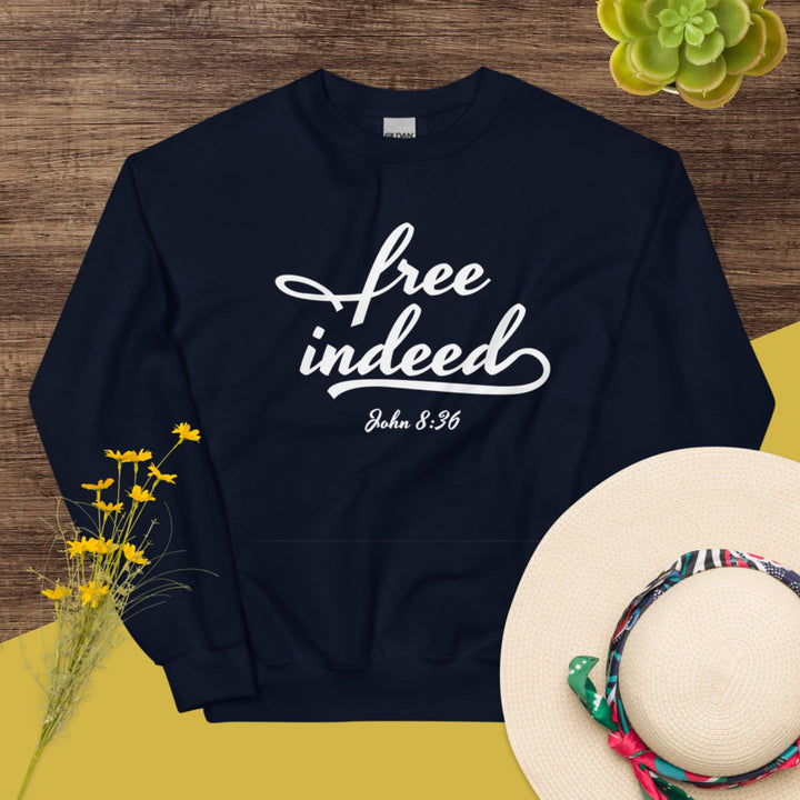 F&H Christian Free Indeed Womens Sweatshirt