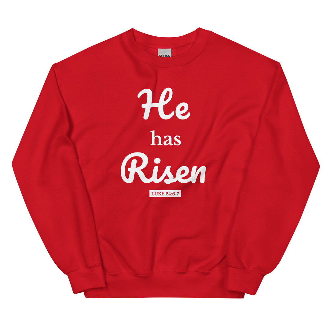 F&H Christian He Has Risen  Men's Sweatshirt - Faith and Happiness Store