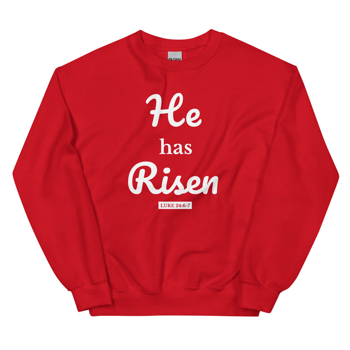 F&H Christian He Has Risen  Men's Sweatshirt - Faith and Happiness Store