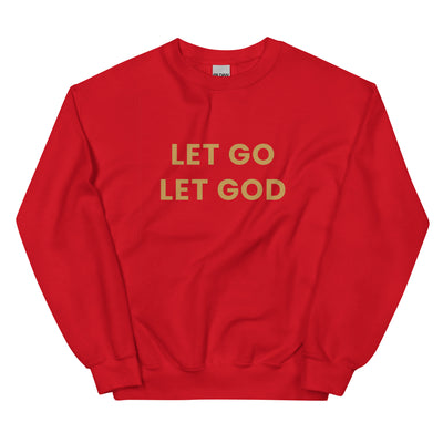 F&H Christian Let Go Let God Men's Sweatshirt - Faith and Happiness Store