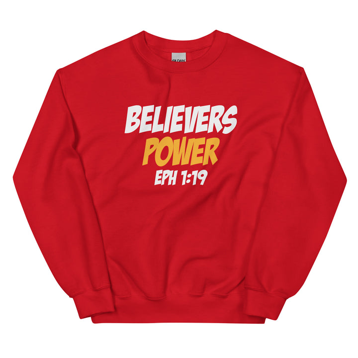 F&H Christian Believers Power Ephesians 1:19 Mens Sweatshirt