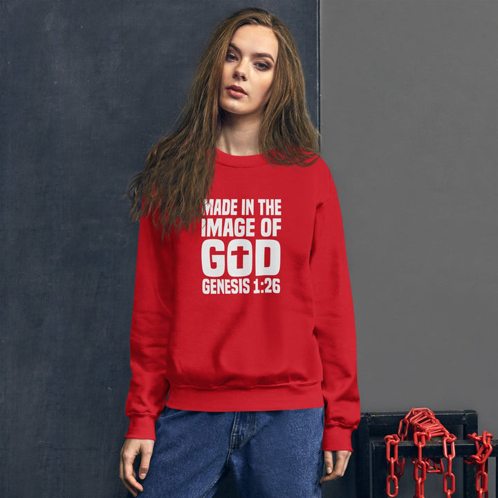 F&H Christian Made In The Image of God  Womens Sweatshirt