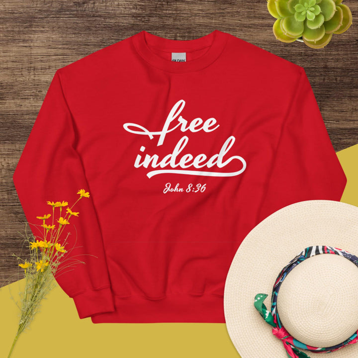 F&H Christian Free Indeed Womens Sweatshirt