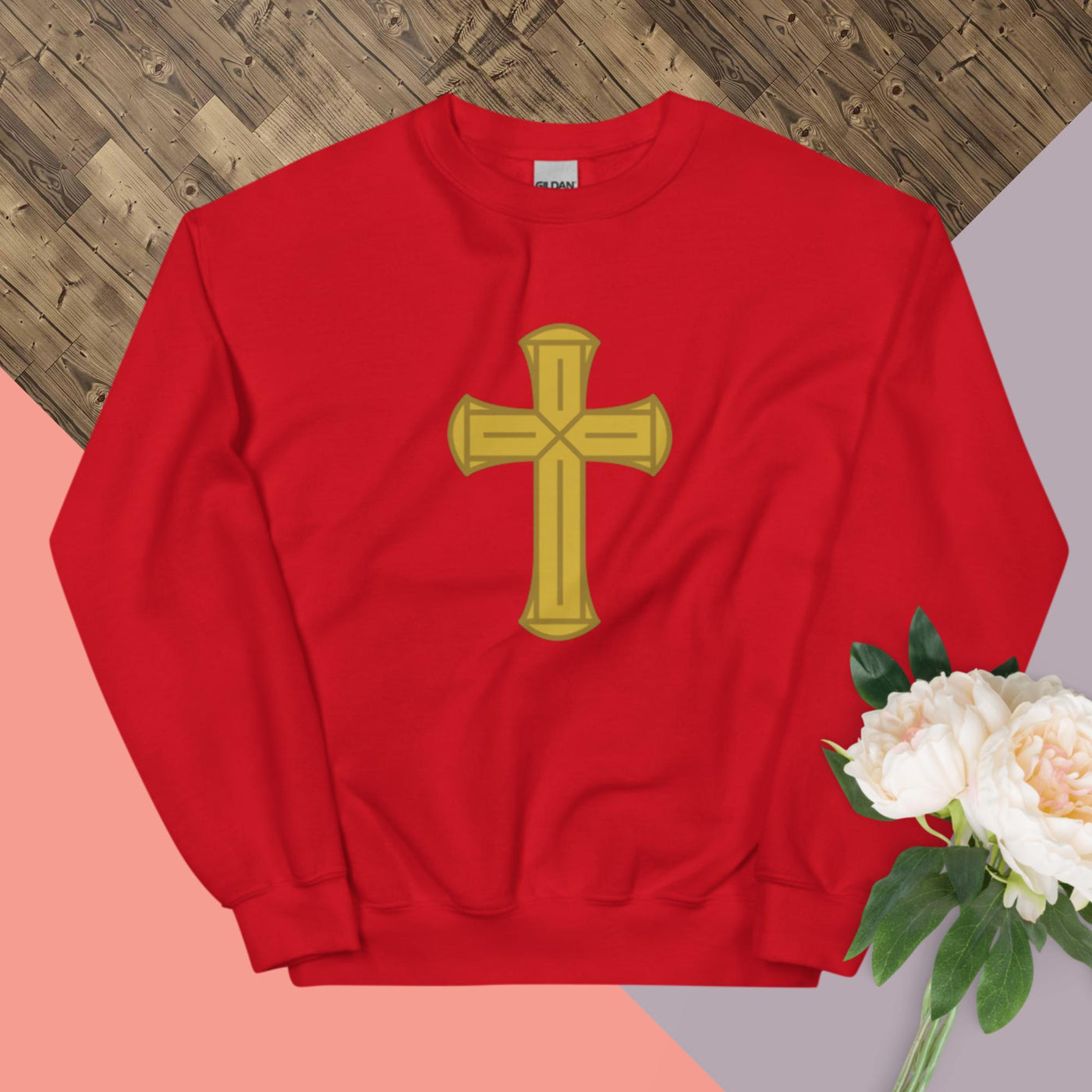 F&H Christian Cross Womens Sweatshirt