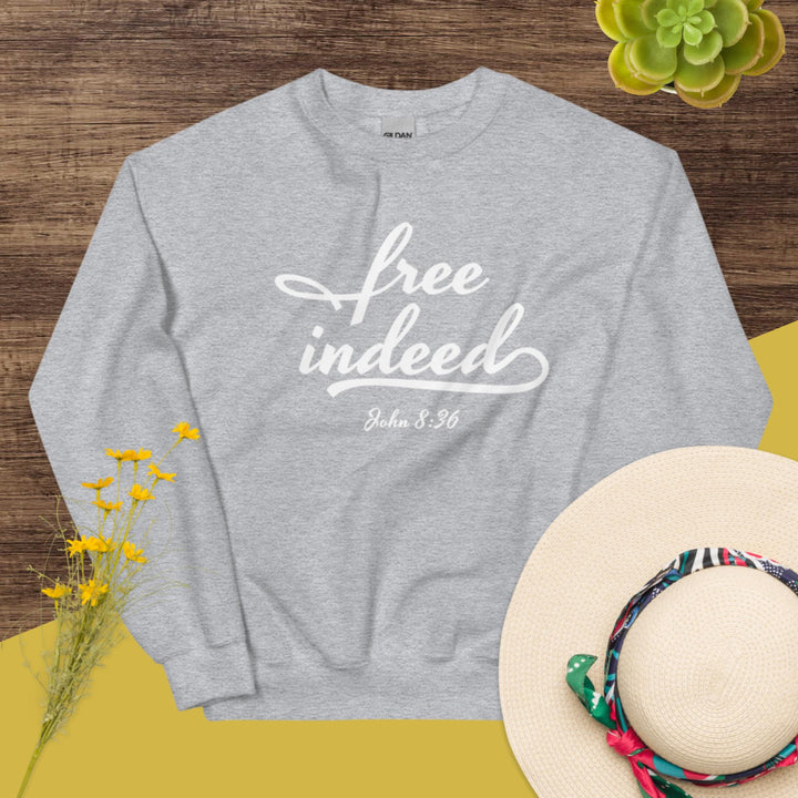F&H Christian Free Indeed Womens Sweatshirt