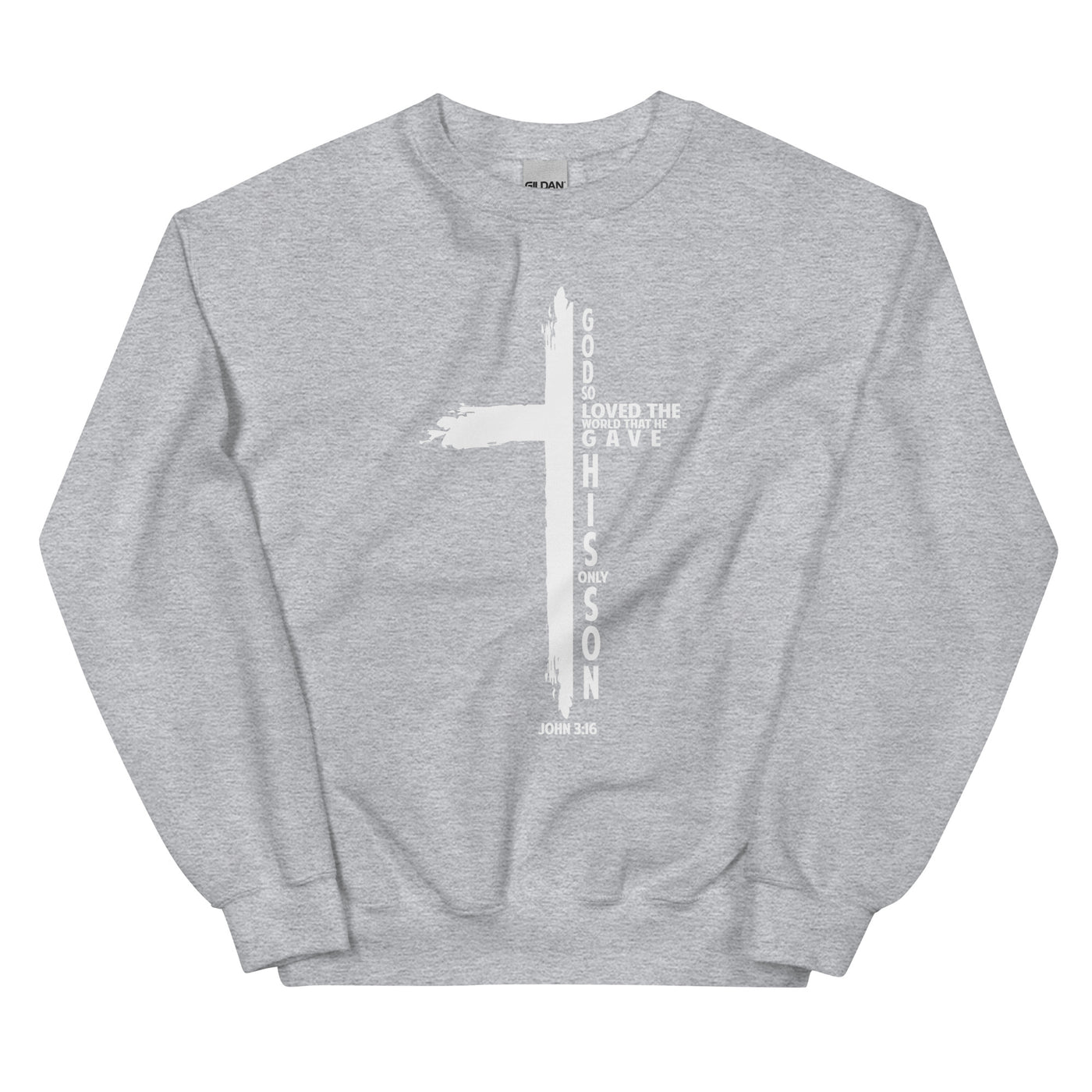 F&H Christian Cross John 3:16 Mens Sweatshirt