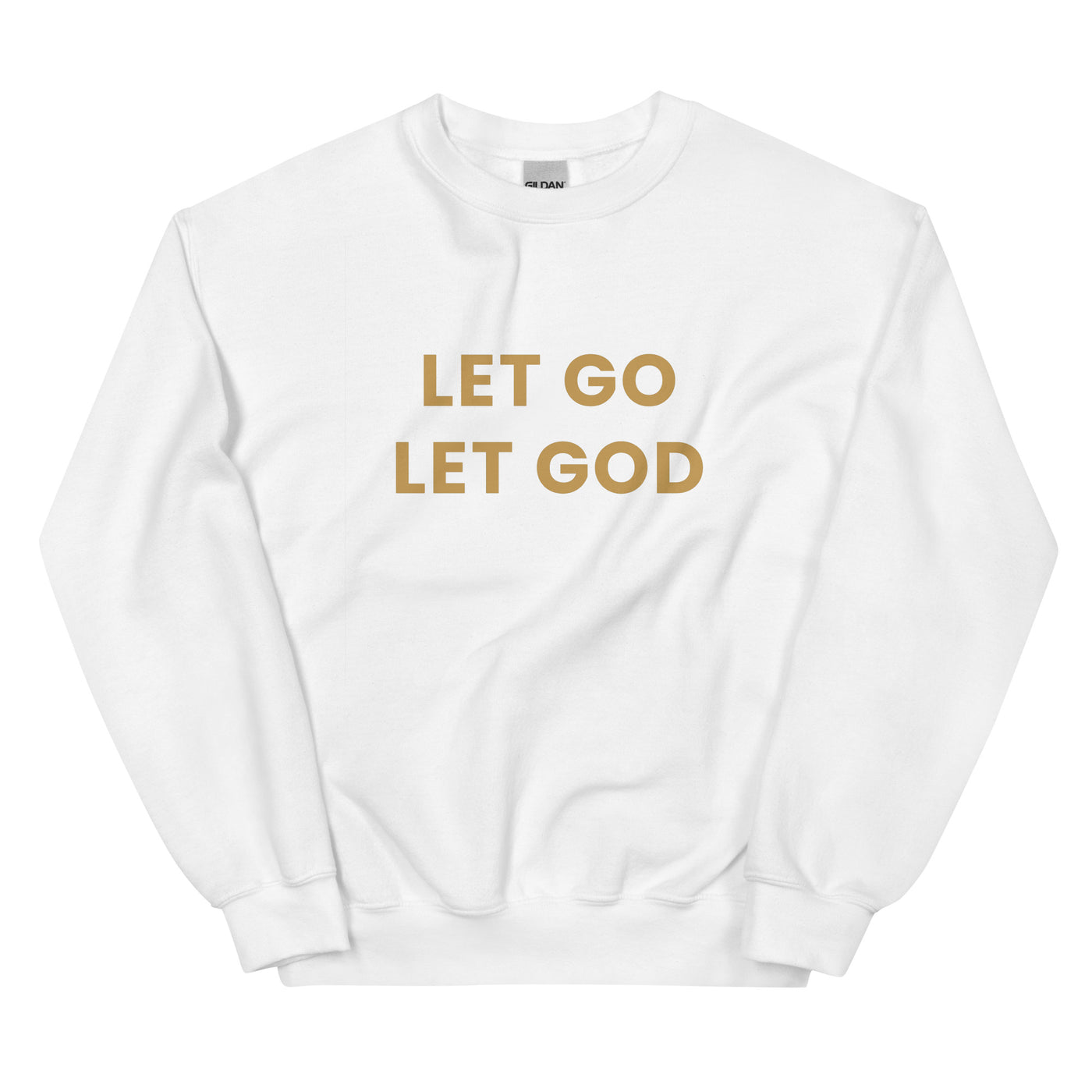 F&H Christian Let Go Let God Men's Sweatshirt - Faith and Happiness Store