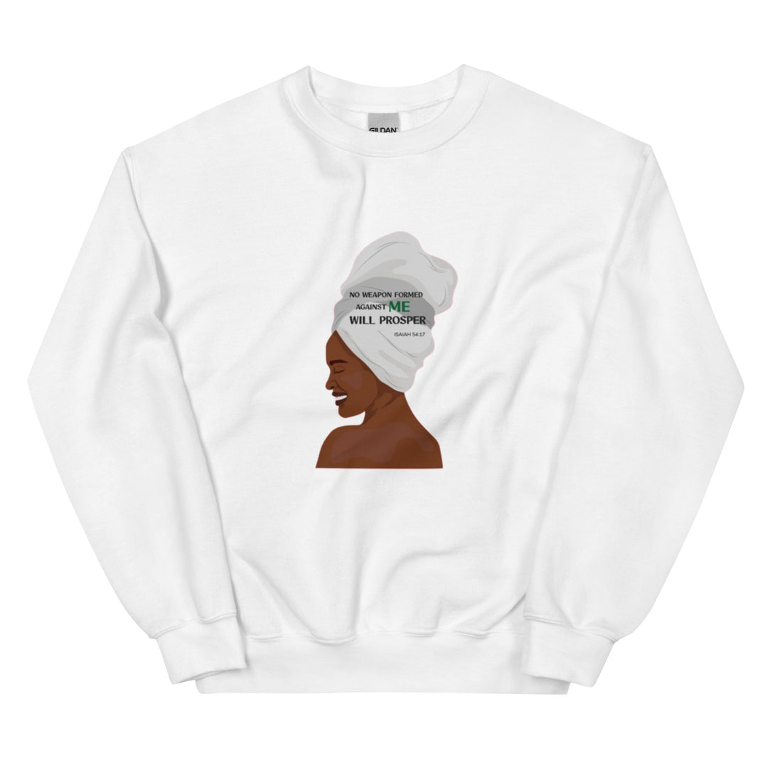 F&H Christian No Weapon Formed Against Me Will Prosper Women's Sweatshirt - Faith and Happiness Store