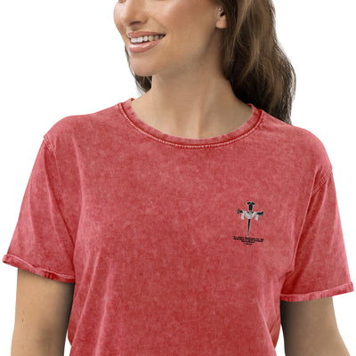 Denim F&H Women T-Shirt - Faith and Happiness Store