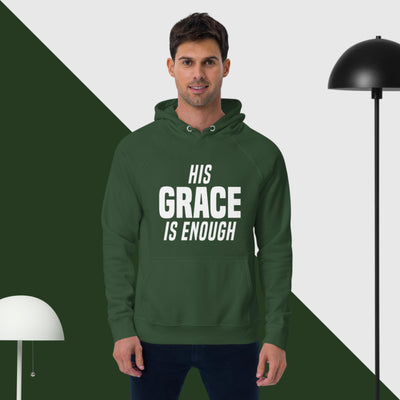 F&H Christian His Grace Is Enough Mens Hoodie