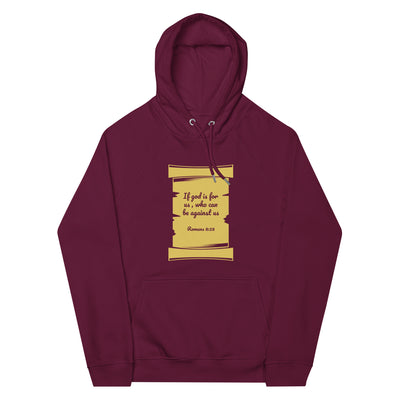 F&H Christian If God is For Us Women's eco raglan hoodie - Faith and Happiness Store