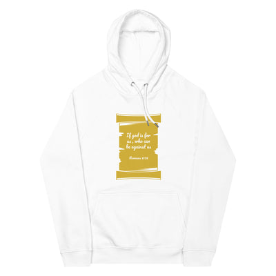 F&H Christian If God is For Us Women's eco raglan hoodie - Faith and Happiness Store