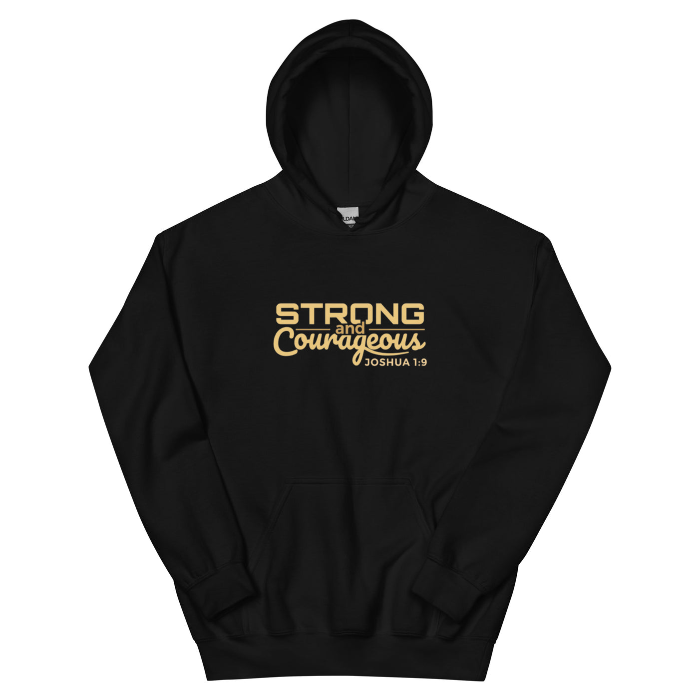 F&H Christian Strong and Courageous Men's Hoodie - Faith and Happiness Store