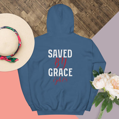 Christian Saved by Grace Two Sided Hoodie