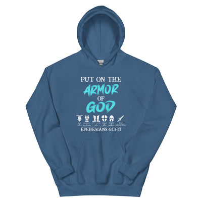 F&H Christian Put on The Armor of God Mens Hoodie
