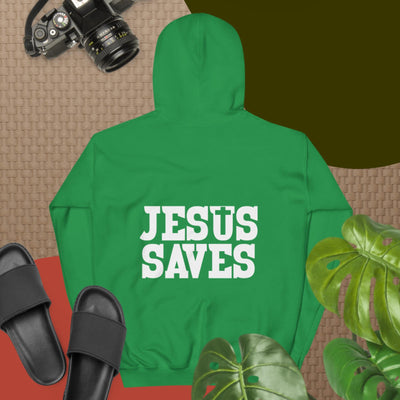 F&H Christian Jesus Saves Mens Two Sided Hoodie