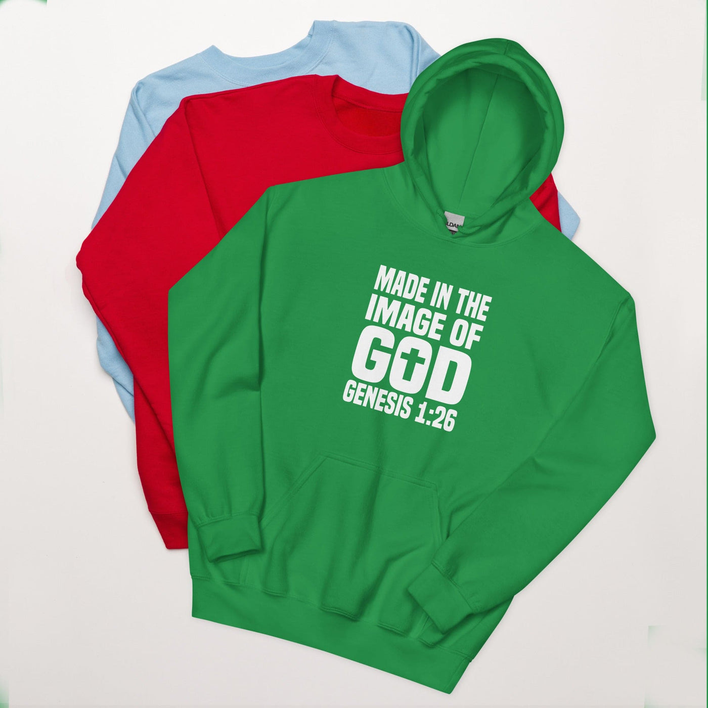 F&H Christian Made In the image of God Mens Hoodie