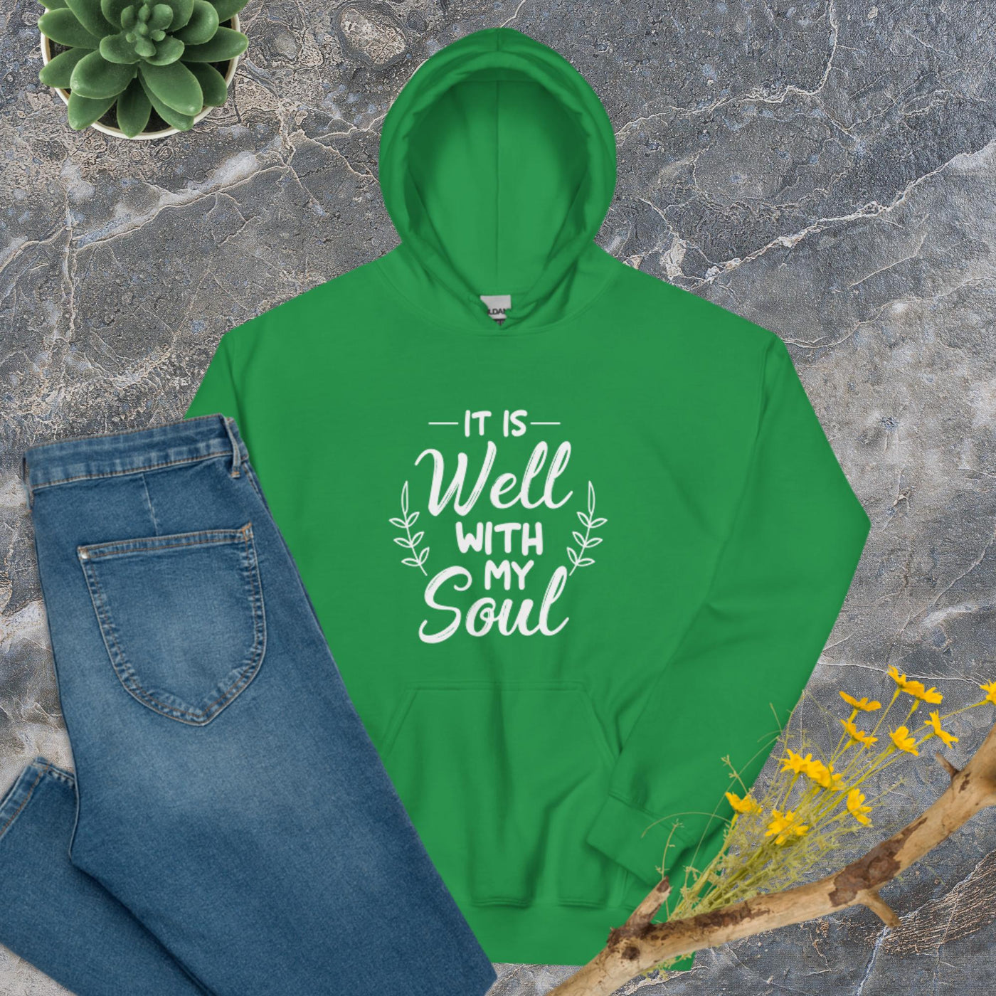 F&H Christian It Is Well With My Soul  Womens Hoodie