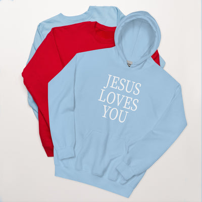 F&H Christian Jesus Loves You Unisex Hoodie
